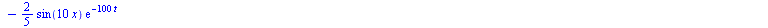 proc (t) options operator, arrow; `+`(`*`(2, `*`(sin(x), `*`(exp(`+`(`-`(t)))))), `-`(`*`(2, `*`(sin(`+`(`*`(2, `*`(x)))), `*`(exp(`+`(`-`(`*`(4, `*`(t))))))))), `*`(`/`(2, 3), `*`(sin(`+`(`*`(3, `*`(...
