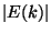 $\left\vert
E(k)\right\vert $
