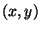 $%
\left( x,y\right) $