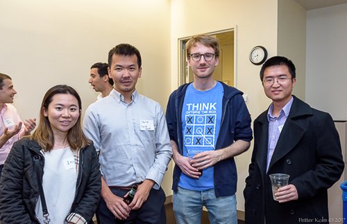 Attendees at the panel discussion posing together