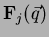 $ \mathbf{F}_j(\vec{q})$
