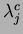 $ \lambda ^c_j$