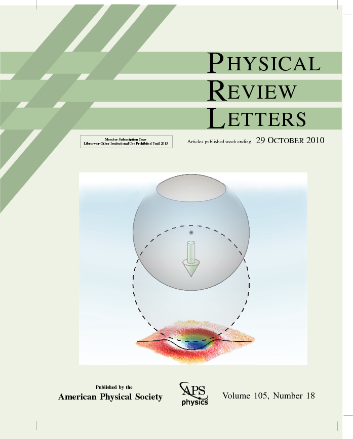 A
                      cover of PRL, vol 105